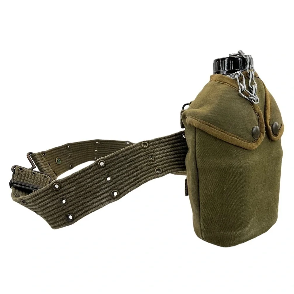 Vintage U.S. Military Henri Brun Clermont-FD Canteen and Gear Belt